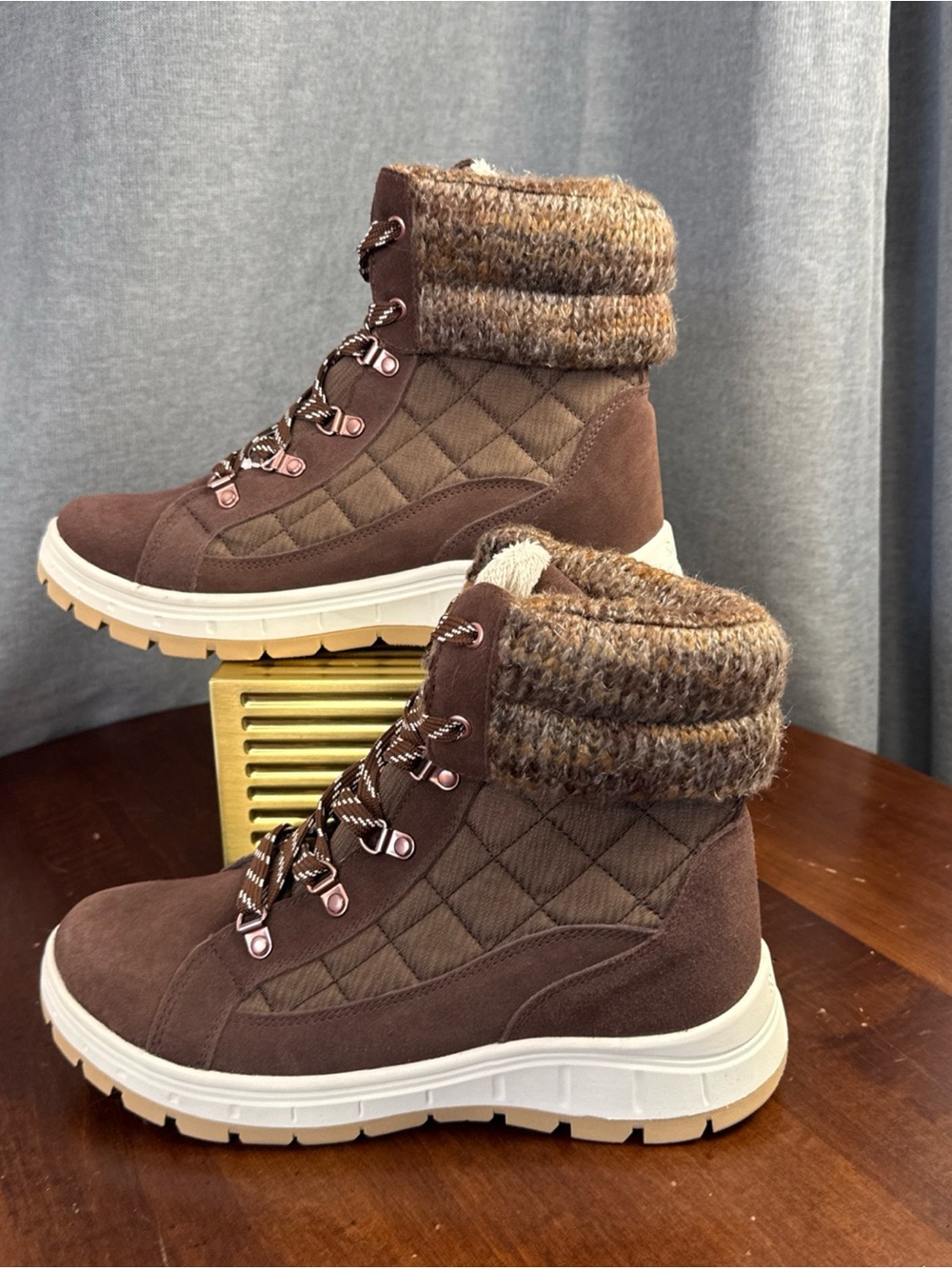 NEW WOMEN ROXY ALPINE COLLECTION Madison CHOCOLATE BROWN BOOTS SIZE 10